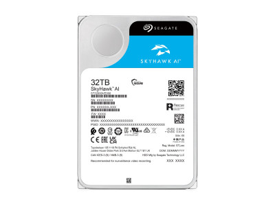 Seagate : 32TB SEAGATE SKYHAWK AI HARD drive SATA 3.5IN 7200 RPM
