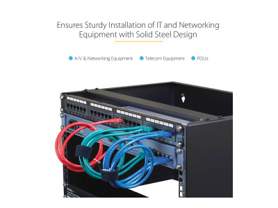 Startech : 10U WALL MOUNT RACK 14 DEEP pour 19 WIDE PATCH PANEL/SWITCH