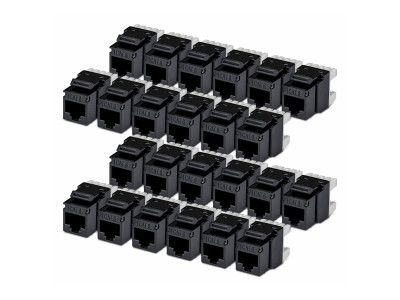 Startech : CAT6 UTP KEYSTONE JACK 24-PACK180-DEGREE 110 PUNCH DOWN