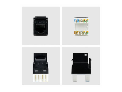 Startech : CAT6 UTP KEYSTONE JACK 24-PACK180-DEGREE 110 PUNCH DOWN