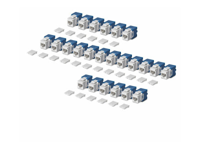 Startech : CAT6 UTP KEYSTONE JACK 24-PACK180-DEGREE TOOLLESS WHITE