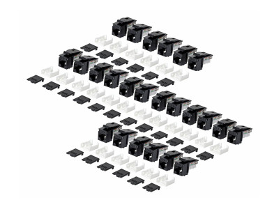 Startech : CAT6 UTP KEYSTONE JACK 24-PACK90-DEGREE 110 PUNCH DOWN