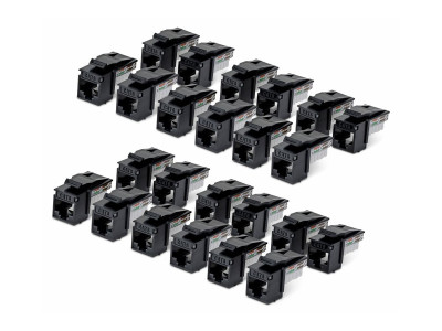 Startech : CAT6 UTP KEYSTONE JACK 24-PACK90-DEGREE 110 PUNCH DOWN