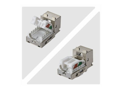 Startech : CAT6A STP KEYSTONE JACK 10-PACK90-DEGREE/TOOLLESS/SHIELD