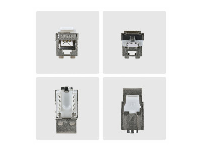 Startech : CAT6A STP KEYSTONE JACK 10-PACK90-DEGREE/TOOLLESS/SHIELD
