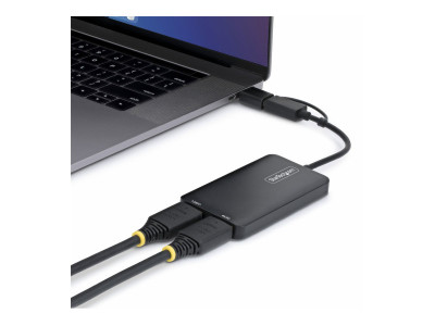 Startech : USB TO DUAL HDMI ADAPTER - USB-A OR C 1X 4K 30HZ 1X 1080P