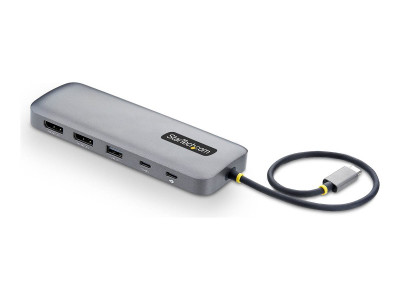 Startech : USB-C DUAL-DP MULTIPORT HUB - 100W PD 2X 4K 60HZ GBE