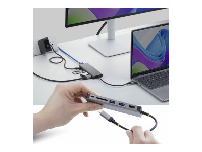 Startech : USB-C TO HDMI MULTIPORT HUB -140W PD 4K 60HZ 2.5GBE SD SLOT