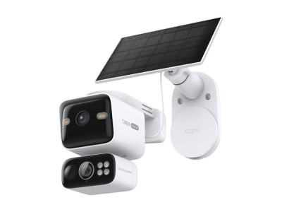 TP-Link : SOLAR-POWERED DUAL-LENS PAN/TILT SECURITY CAMERA kit