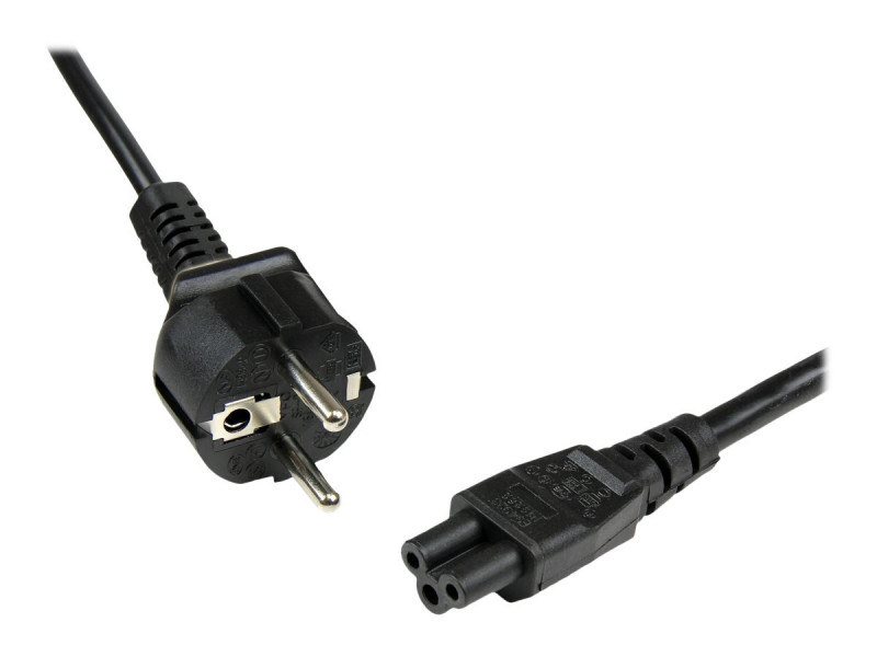 Startech : CABLE ALIMENTATION en TREFLE 2M - SCHUKO CEE7 VERS IEC 320 C5