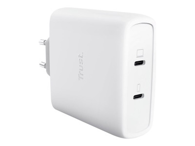 Trust : MAXO 100W 2P USB-C GAN CHARGER WHT