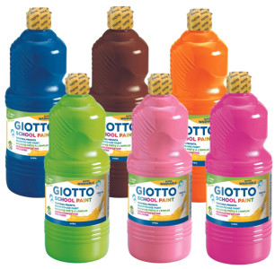 GIOTTO Gouache SCHOOL PAINT, 1.000 ml, assorti