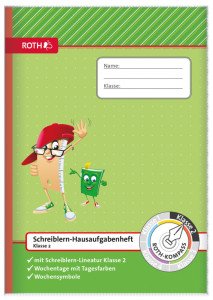 Restposten: ROTH Schreiblern-Hausaufgabenheft Kompass, A4,