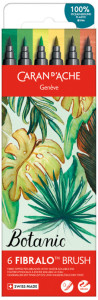 CARAN D'ACHE Feutre FIBRALO Brush BOTANIC, set de 6