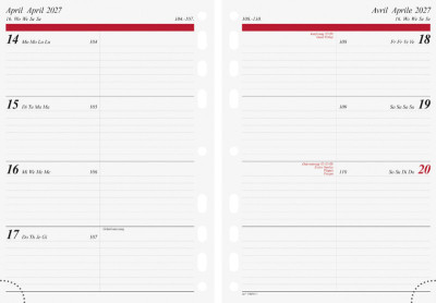 rido idé Calendrier pour agenda 