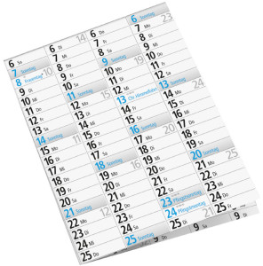rido idé Plakatkalender, 1.020 x 680 mm, gefalzt, 2027