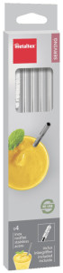 metaltex Paille, inox, longueur: 215 mm, droit