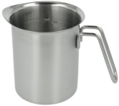 metaltex Milchkrug, mit Skala, 0,7 Liter, Edelstahl metaltex Milchkrug, mit Skala, 0,7 Liter, Edelstahl