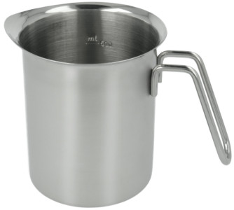 metaltex Milchkrug, mit Skala, 0,7 Liter, Edelstahl