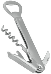 metaltex Kellner-Korkenzieher 5in1, aus Edelstahl, silber