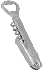 metaltex Kellner-Korkenzieher 5in1, aus Edelstahl, silber