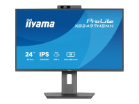 Iiyama : 24IN IPS FHD 350CD/HDMI/DP USB/USB-C/USB-C DOCK/HP avec CAM/HAS