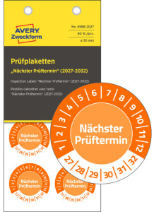 AVERY Zweckform Prüfplaketten 