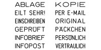 COLOP Wortbandstempel Mini-Folio S 120/W, schwarz, DE COLOP Wortbandstempel Mini-Folio S 120/W, schwarz, DE