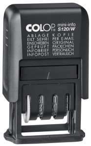 COLOP Wortbandstempel Mini-Folio S 120/W, schwarz, DE