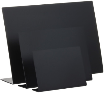 EUROPEL Ardoise de table, A5 paysage, set de 5, noir