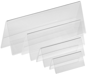 EUROPEL Porte-nom de table, 150 x 55 mm, set de 10