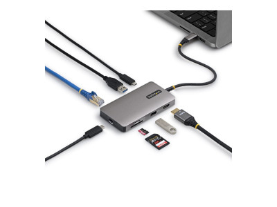 Startech : HUB MULTIPORT USB-C - HDMI 4K 60HZ 140W PD GBE