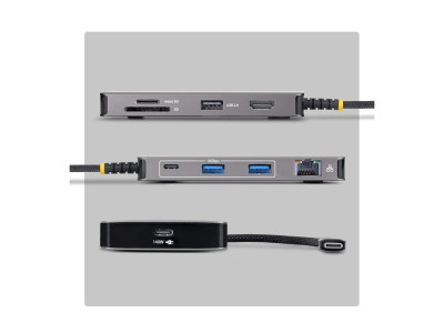 Startech : HUB MULTIPORT USB-C - HDMI 4K 60HZ 140W PD GBE