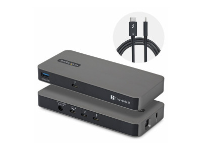 Startech : HUB TB5 4 PORTS avec THUNDER BOLT SHARE KVM 80/120 GBPS