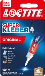 LOCTITE Sekundenkleber Original, 3 g + 1 g Tube