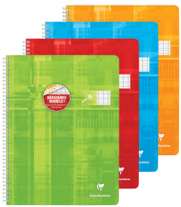 Fin de série: Clairefontaine Cahier spirale 240 x 320 mm,