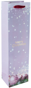 sigel Sac cadeau de Noël pour bouteille Glamorous Christmas