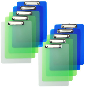 RAPESCO Porte-bloc à pince, A4, assorti, set de 10