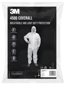 3M Vêtement de protection 4500, cat. 1, XL, blanc