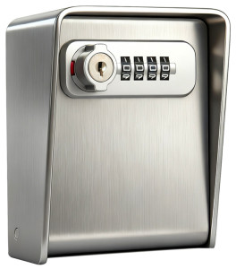 pavo Mini-coffre à clés inox, pour 1 trousseau, argent