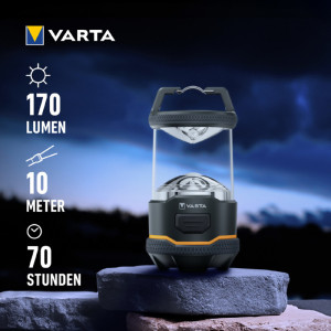 VARTA Campingleuchte / Outdoor-Laterne L10, anthrazit