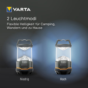 VARTA Campingleuchte / Outdoor-Laterne L10, anthrazit