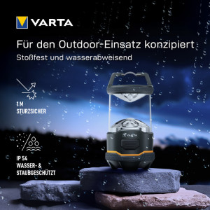 VARTA Campingleuchte / Outdoor-Laterne L10, anthrazit