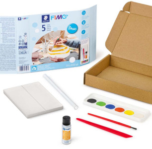 FIMO air Modelliermasse-Set Basic, lufthärtend, 5-teilig
