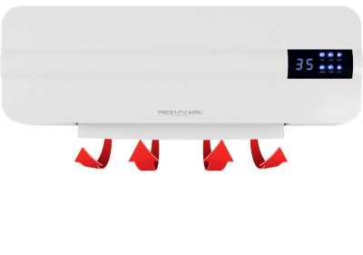 PROFI CARE Chauffage mural en céramique PC-HL 3116, blanc