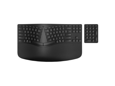 HP : 960 BLK ERGONOMIC WL KBD EMEA-I NTL ENGLISH LOC-EURO PLUG