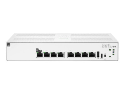 HPe : NETWORKING INSTANT ON SWITCH 8P GIGABIT 1P CL3 PD 1840