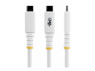 Startech : USB-C cable USB-IF CERTIFIED 240W PD/SILICONE JACKET/RUGGED