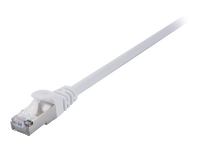 V7 : CABLE RJ45 CAT7 SFTP BLANC 0.5M 100 CUIVRE