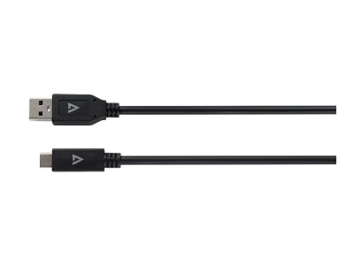 V7 : USB A MALE TO USB-C MALE cable 10GBPS 3A 1M/3.3FT BLACK